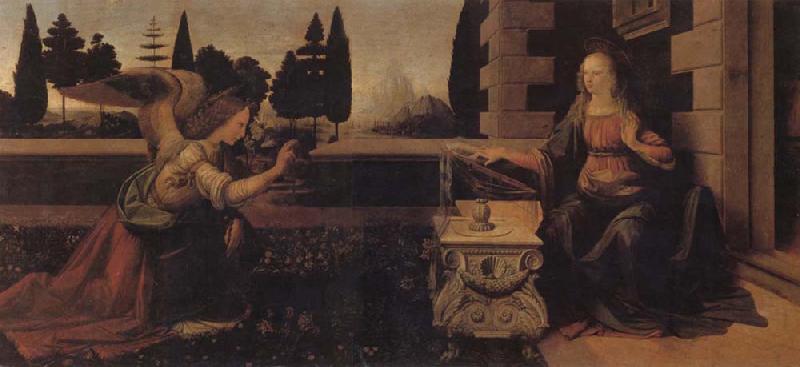 LEONARDO da Vinci The Annunciation Sweden oil painting art
